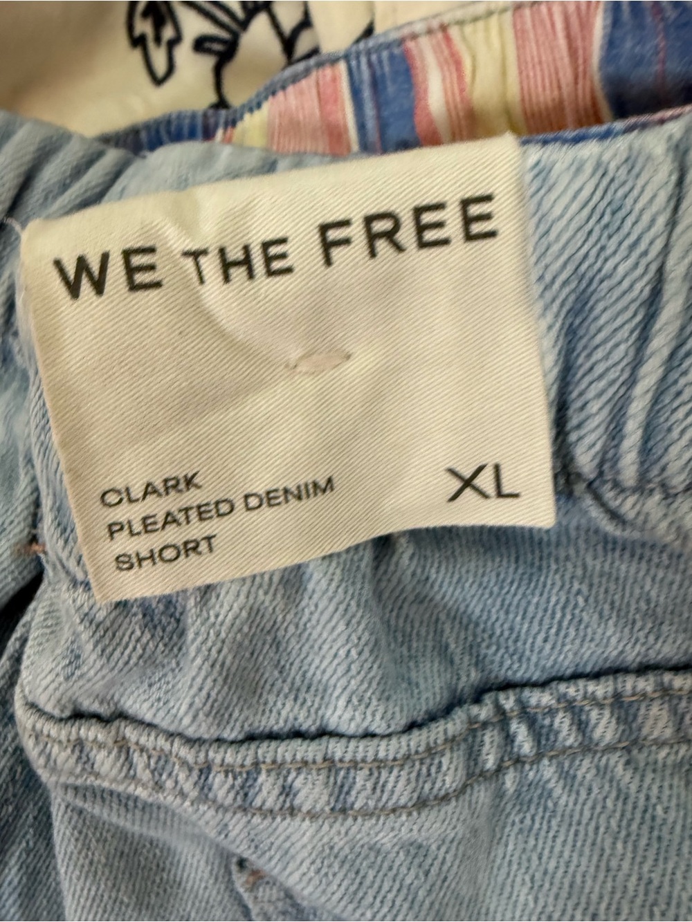 Free People We the Free Clark Pleated Denim Shorts - Picture 11 of 11